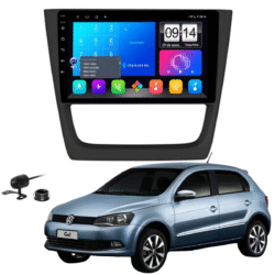 Multimidia 9 Polegadas Android 13 2gb 32gb E-Tech Carplay Vw Gol G6 Moldura